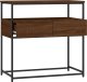 vidaXL Stolik konsolowy, brązowy dąb, 75x40x75 cm 5