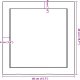 vidaXL Blat do łazienki, 40x40x(2-4) cm, surowe, lite drewno 9