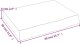 vidaXL Blat do łazienki, jasnobrązowy, 40x30x(2-6) cm, lite drewno 8