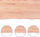 vidaXL Blat do łazienki, jasnobrązowy, 100x60x(2-4) cm, lite drewno 5