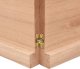 vidaXL Blat do łazienki, jasnobrązowy, 140x50x(2-4) cm, lite drewno 6