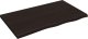 vidaXL Blat do łazienki, ciemnobrązowy, 100x60x(2-4) cm, lite drewno 2