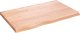 vidaXL Blat do stołu, jasnobrązowy, 80x50x(2-4)cm, lite drewno dębowe 2