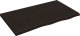 vidaXL Blat stołu, ciemnobrązowy, 100x60x(2-4) cm, lite drewno dębowe 2