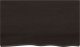 vidaXL Blat stołu, ciemnobrązowy, 100x60x(2-4) cm, lite drewno dębowe 3
