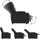 vidaXL Fotel rozkładany, czarny, sztuczna skóra 4