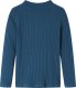 vidaXL Koszulka dziecięca z długimi rękawami, prążkowana dzianina, granat 128 2