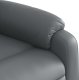 vidaXL Rozkładany fotel masujący, szary, obity sztuczną skórą 9