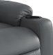 vidaXL Rozkładany fotel masujący, szary, obity sztuczną skórą 9