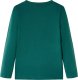 vidaXL Koszulka dziecięca z długimi rękawami, zielona, 128 2