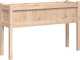 vidaXL Donica ogrodowa na nogach, 110x31x70 cm, lite drewno sosnowe 6
