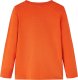 vidaXL Koszulka dziecięca z długimi rękawami, pomarańczowa, 116 2