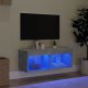 vidaXL Szafka TV z oświetleniem LED, szarość betonu, 80x30x30 cm 3