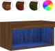 vidaXL Szafka pod TV, z LED, kolor brązowy dąb, 60x30x30 cm 1