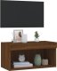 vidaXL Szafka pod TV, z LED, kolor brązowy dąb, 60x30x30 cm 5