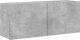 vidaXL Szafka pod telewizor, ścienna, szarość betonu, 100x30x41 cm 2