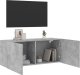 vidaXL Szafka pod telewizor, ścienna, szarość betonu, 100x30x41 cm 4