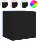 vidaXL Ścienna szafka TV z LED, czarna, 40,5x35x40 cm 2