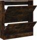 vidaXL Szafka na buty, przydymiony dąb, 80x21x87,5 cm 2