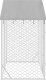 vidaXL Kojec dla psa, z dachem, srebrny, 3x1,5x2,5 m, stal 4