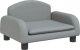 vidaXL Sofa dla dzieci, jasnoszara, 50x40x30 cm, obita tkaniną 1