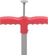 vidaXL Urządzenie do wyrywania chwastów, czerwono-szare, 93,5 cm, stal 2