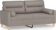 vidaXL 2-osobowa sofa z poduszkami, taupe, 140 cm, tkanina 2
