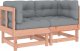 vidaXL Siedziska narożne z poduszkami, 2 szt., lite drewno daglezjowe 2
