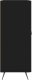 vidaXL Szafka, czarna, 69,5x34x90 cm, materiał drewnopochodny 7