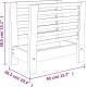 vidaXL Gazetownik, 40x26,5x38,5 cm, lite drewno orzechowe 5