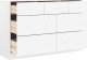 vidaXL Komoda ALTA, biała, 112x35x73 cm, drewno sosnowe 3