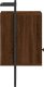 vidaXL Szafka nocna, wisząca, brązowy dąb, 40x30x61 cm 7