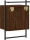 vidaXL Szafka nocna, wisząca, brązowy dąb, 40x30x61 cm 8