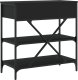 vidaXL Stolik konsolowy, czarny, 75x34,5x75 cm 7