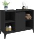 vidaXL Szafka pod umywalkę, czarna, 80x33x60 cm 4