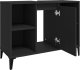 vidaXL Szafka pod umywalkę, czarna, 80x33x60 cm 7