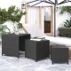 vidaXL Stoliki wsuwane pod siebie, 3 szt., czarne, rattan PE 1