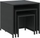 vidaXL Stoliki wsuwane pod siebie, 3 szt., czarne, rattan PE 3