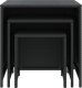 vidaXL Stoliki wsuwane pod siebie, 3 szt., czarne, rattan PE 4