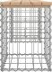 vidaXL Ławka ogrodowa, gabion, 103x31x42 cm, lite drewno sosnowe 3