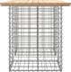 vidaXL Ławka ogrodowa z gabionem, 100x70x72 cm, lite drewno sosnowe 4