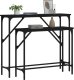 vidaXL Stoliki konsolowe, 2 szt., czarne 3