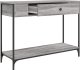 vidaXL Stolik konsolowy, szary dąb sonoma, 100x34,5x75 cm 5