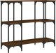 vidaXL Stolik konsolowy, brązowy dąb, 102x35x90 cm 6