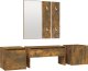 vidaXL Zestaw mebli do przedpokoju, przydymiony dąb 2