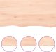 vidaXL Blat do łazienki, 100x50x(2-4) cm, surowe, lite drewno 5