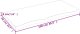 vidaXL Blat do łazienki, 100x50x(2-4) cm, surowe, lite drewno 8