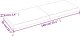 vidaXL Blat do łazienki, jasnobrązowy, 140x50x(2-6) cm, lite drewno 9