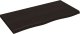 vidaXL Blat stołu, ciemnobrązowy, 100x50x(2-4) cm, lite drewno dębowe 2