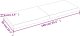 vidaXL Blat stołu, ciemnobrązowy, 140x50x(2-6) cm, lite drewno dębowe 9